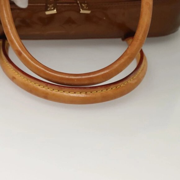 LOUIS VUITTON Monogram Vernis Tompkins Square Bag Bronze M91103 LV Auth 132209 - Picture 8 of 14